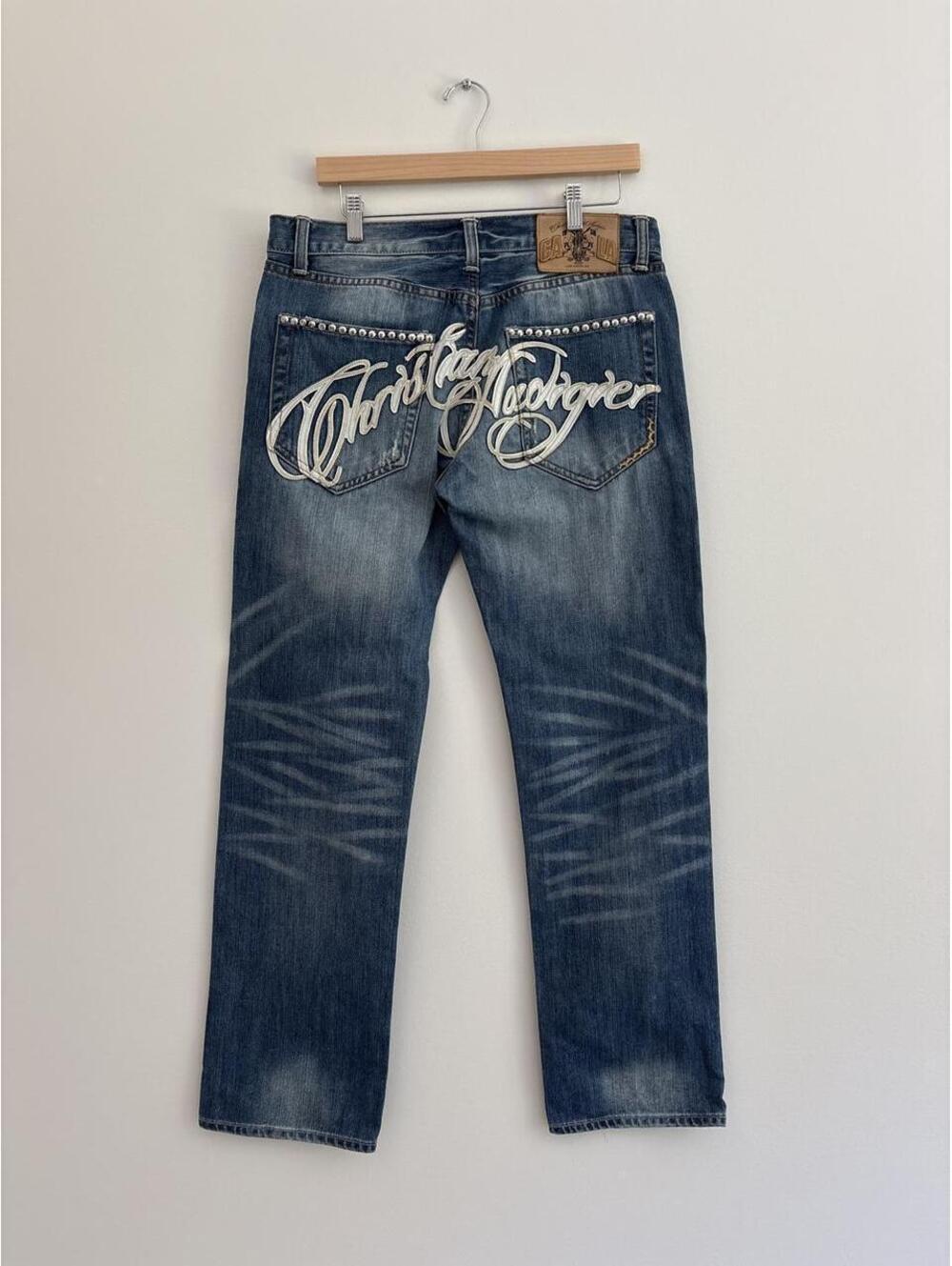 Y2K Grunge Style Christian Audigier Jeans